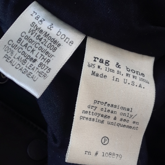 Rag&Bone..NWOT..LAMB LEATHER VEST - Picture 5 of 7